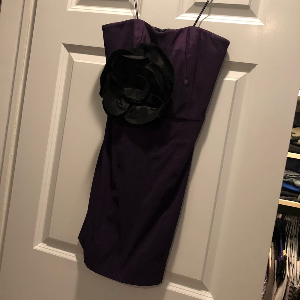 Badgley mishka flower cocktail dress